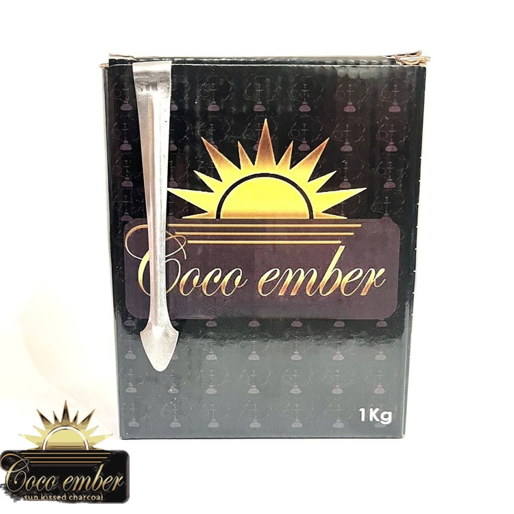 زغال نارگیل کوکوامبر بسیار با کیفیت بدون بو و گاز آزاردهنده، بدون سردرد، دوام بالا،حرارت بالا و مقرون به صرفه، بهمراه یک عدد انبر هدیه فروش به صورت عمده و جزئی 